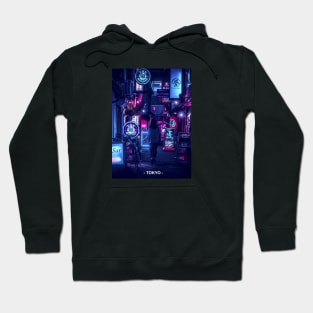 Tokyo Street Neon Synthwave Hoodie